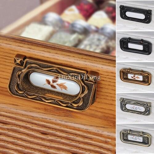 Top Designed 10PCS European Invisible Hidden Kitchen Door Handles Ceramic Cupboard Wardrobe Drawer Cabinet Pulls Handles&Knobs