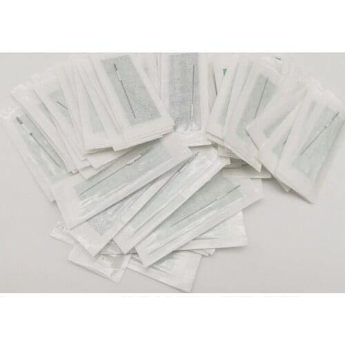 100Pcs 1RL 2RL 5RL 7RL 5F 7F Assorted Size Sterilized Stainless Steel Permanent Makeup Needles Normal Needles For Eyebrow Lips