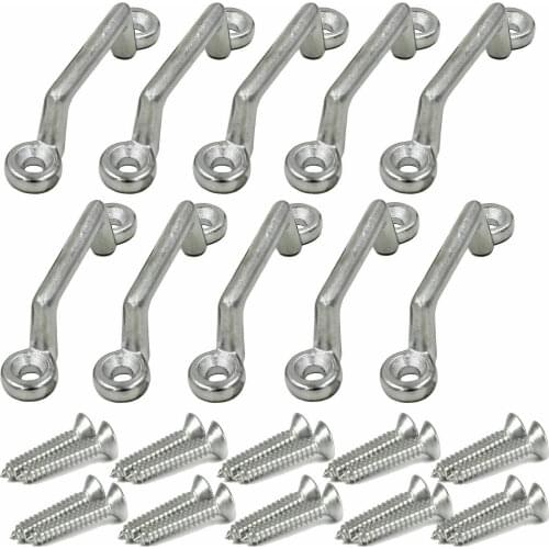 10x Bimini Pad Eye Bimini Footmans Loop for Corvette,Buggy,Kayak Tie Downs
