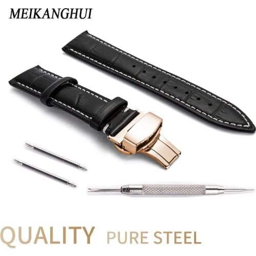 12MM 14MM 16MM 18MM 20MM 22MM smooth grain genuine leather (cow split) watch band watch strap men and women straps WS0119