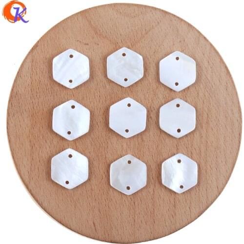Cordial Design 15*17MM 200Pcs Jewelry Accessories/Earring Making/Natural Shell/Hexagon Shape/DIY/Hand Made/Earring Findings