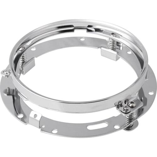 7'' Round LED Headlight Ring Mounting Bracket Fit for Harley Trim