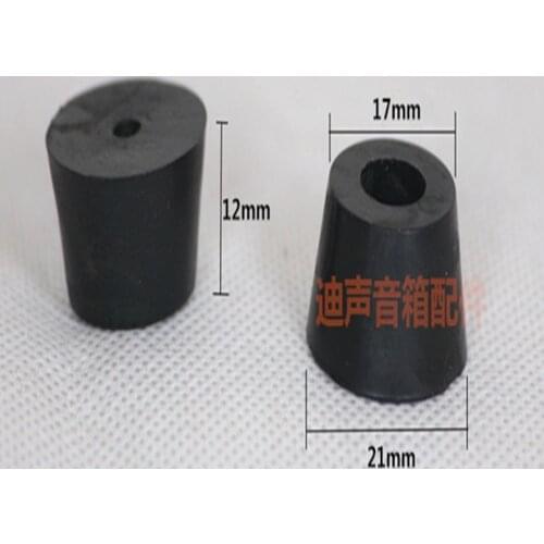 8pcs/lot Speaker shock pad foot nail Audio rubber pad connector Furniture hardware accessories 12*21mm