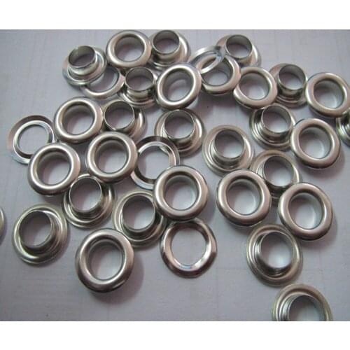 Free shipping inner size 8mm brass corn nickel-free white garment eyelet silver color clavus for apparel 1000set