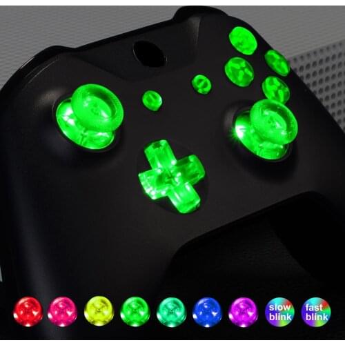 Multi-Colors Luminated D-pad Thumbstick Start Back ABXY Button (DTF) LED Kit for XB Controller Model 1537 1697 1708