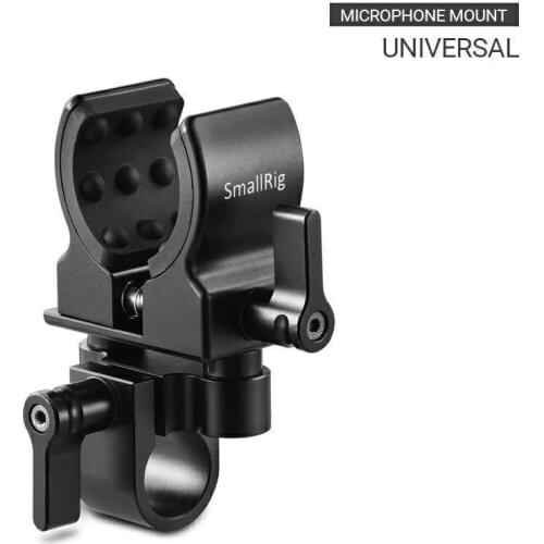 SmallRig Universal DSLR Camera Video Microphone Holder Clamp for Shot gun Microphone19-25mm diameter adapter for microphone 1993