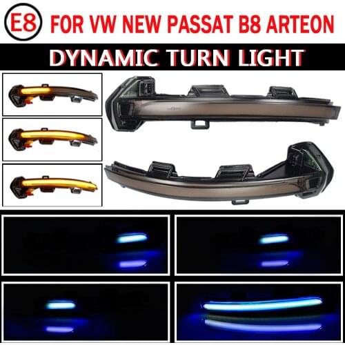 Dynamic Blinker LED Turn Signal Light Mirror Indicator Sequential For VW Passat B8 Variant 2015 2016 2017 2018 2019 2020 Arteon