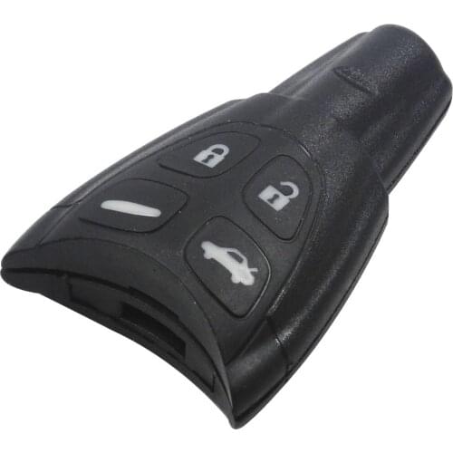 Jingyuqin 10pcs/lot Remote Car Key Case For SAAB 93 95 9-3 9-5 WF 4 Buttons Blank Replacement Keyless Entry Fob Cover No Blade