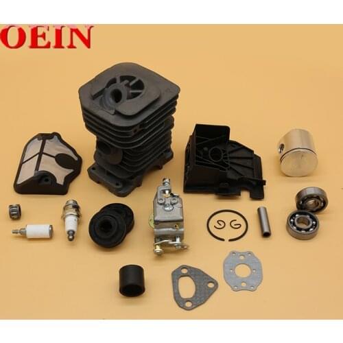 38mm & 40mm Cylinder Piston Carburetor Bearing Oil Seal Kit Fit For HUSQVARNA 136 137 141 142 Gas Chainsaw Spares Parts