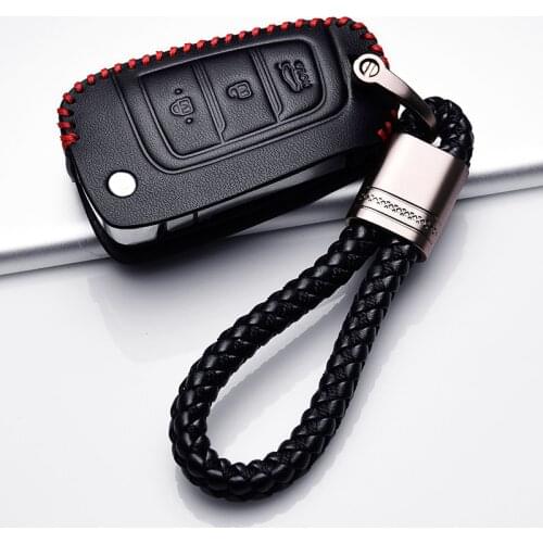 Leather Key cover Folding Remote protect Car Key Case For Hyundai Solaris 2 Elantra i30 i35 i40 Tucson Kona 2017 2018 2019