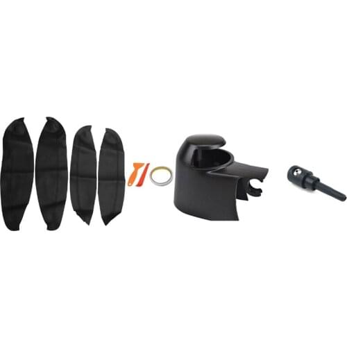 Door Armrest Cover for Nissan Qashqai J10 2007-2015 & Rear Windshield Wiper Arm Cap Nut Washer Cover Jet Nozzle