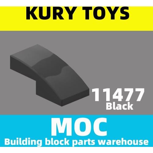 Kury Toys DIY MOC For 11477 100pcs Building block parts For Slope, Curved 2 x 1