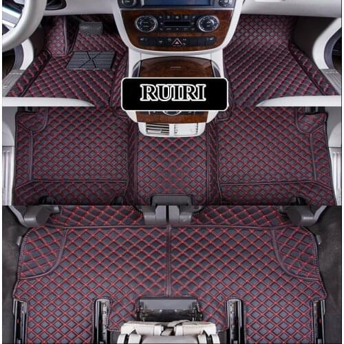 Best quality! Custom special car floor mats for Mercedes Benz R 63 AMG 6 7 seats W251 2018-2006 waterproof carpets for R63 2017