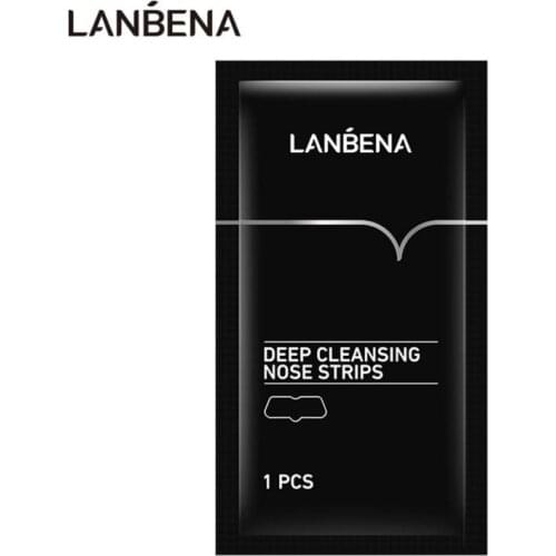 LANBENA Blackhead Remover Nose Mask Acne Treatment Pore Strip Black Mask Peeling