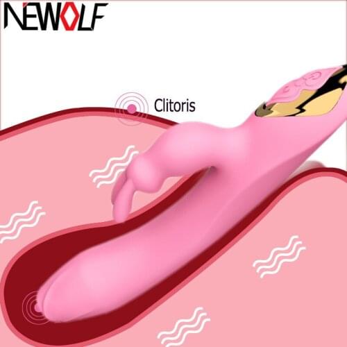 Jade Rabbit 12th Generation Shrink heating Dildo Silicone Vibrator Suck Vagina Clitoris Erotic Vibration Sex Toys for women S38