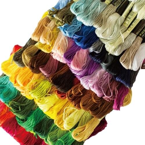 Oneroom 30 Colors Cross stitch thread Embroidery Thread Floss Sewing Skeins Craft DIY Bracelet braided