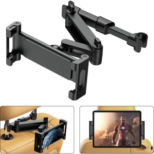NEW Telescopic Car Rear Pillow Phone Holder Tablet Car Stand Seat Rear Headrest Mounting Bracket For Phone Tablet 4-11 Inch