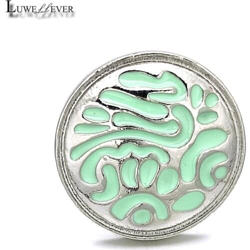 New Component w016 Flower Crystal 18mm Metal Snap Button For Bracelet Necklace Interchangeable Jewelry Accessorie Findings