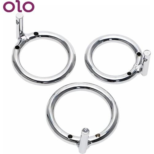 OLO Male Cock Cages Additional Spares Anti Erection Scrotum Clamp Penis Rings Male Chastity Device Erotic Toy Sex Toys for Men