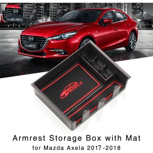 Armrest Storage Box Holder for Mazda 3 Axela 2017 2018 Center Console Glove Tray Interior Organizer