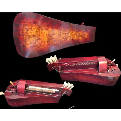 Hand Made 6 strings 24 keys Hurdy Gurdy,birds eye Maple wood