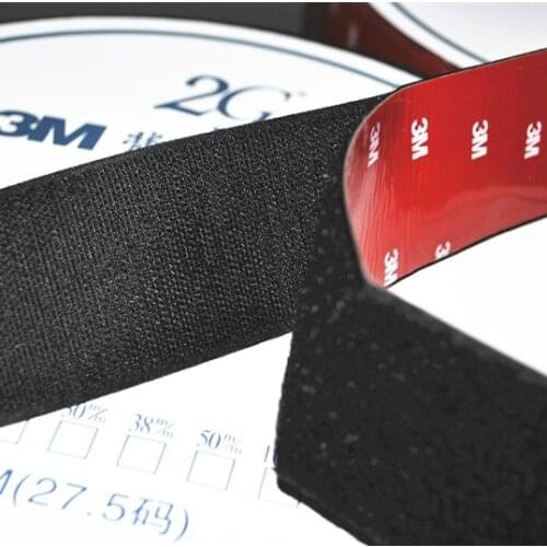 2" (50mm) width Self Adhesive hook and loop Tape with 3m glue.3m backing hook & loop