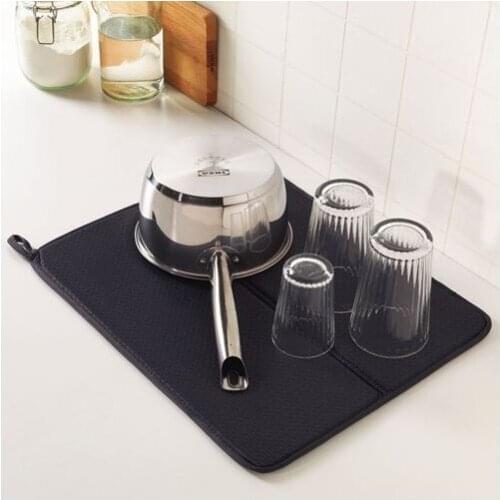 Modern Hestore 44x36 cm Dark Gray Dish Drying Cloth organizer storage box органайзер rangement коробка для хранения