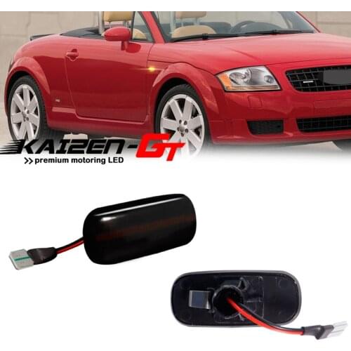 Smoked Lens Amber Yellow Full LED Car Front Fender Turn Signal Side Marker Lights For Audi A2 A3 A4 A6 A8 TT Fender Flare Lamps