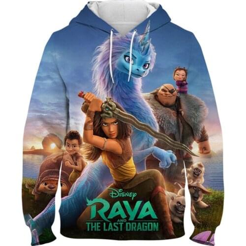Hoodies Men Women Children Raya And The Last Dragon Sweatshirts 3D Printed Pullover Streetwear Casual Hoody Boy Girl Kids Tops