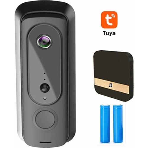 1080P WiFi Video Door Phone Smart Security Doorbell Camera with PIR Motion Detect Two-way Intercom support Tuya Rrmote View