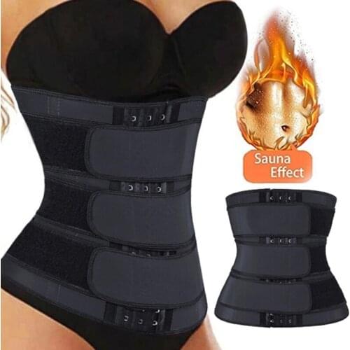 Women Compression Waist Strap Corset Tummy Control Weight Loss Trimmer Shaperwear Girdle Fat Burning Body Shaper Cincher