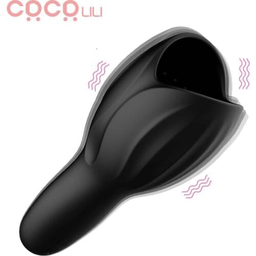 10 Modes Penis Vibrator Delay Trainer Male Masturbator Cup Automatic Oral Climax Sex Glans Stimulator Massager Sex Toys for Men