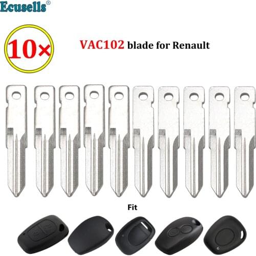 10PCS/LOT universal key blade VAC102 142# uncut blade NO. 142 for Renault Kadjar Captur Megane 3 Symbol For Dacia blade