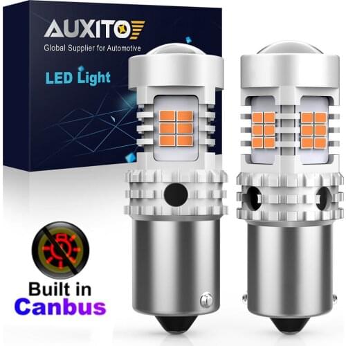 2Pcs 1156 BA15S BAU15S Car LED Canbus No Hyper Flash Turn Signal Lights Auto 12V Lamp For Toyota Tacoma Camry Highlander Corolla