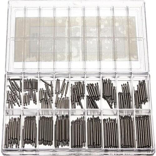 360pcs Stainless Steel Watch Band Spring Bars Strap Link Pins 8-25mm Repair Kit