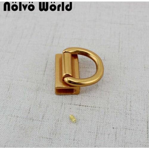 4pcs Old gold 21mm Inch handbag bag square gusset clip clasp buckle screws connector,purse 2 sides hook
