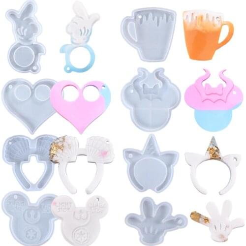 8 Shapes Silicone Casting Resin Molds For DIY Resin Pendants Jewelry Findings Tools Moulds Uv Epoxy Handmade Artcraft Making