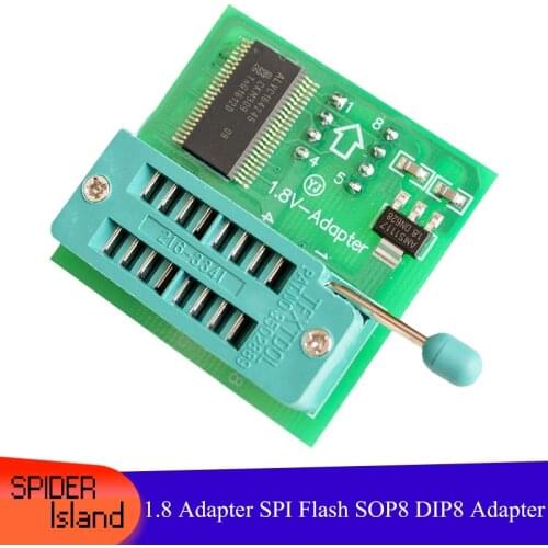 1.8V Adapter SPI Flash SOP8 DIP8 Converter Tablet Motherboard MX25 W25 1.8V Adapter Board For IC Chip Test Tool Test adapter