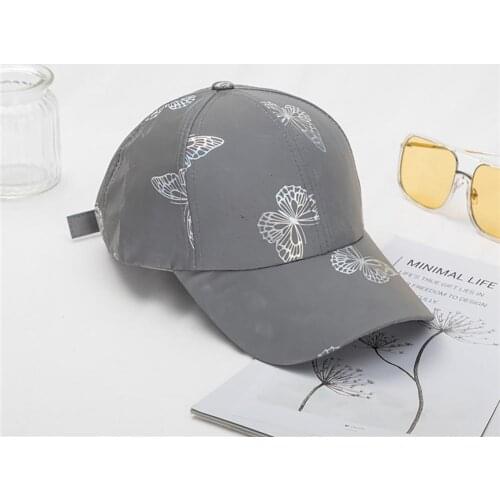 Snapback Hat Night Light Effect Attractive Breathable Unisex Baseball Hat for Outdoor Activities