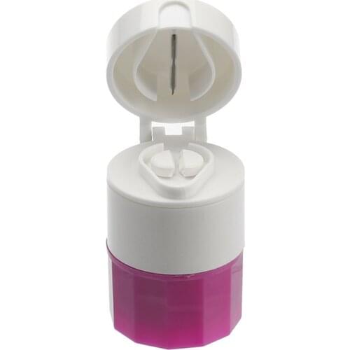 4 Layer Pill Cutter Cases Splitters Box Medicine Grinder Storage Case 64 X 50 X 40mm Personal Health Care