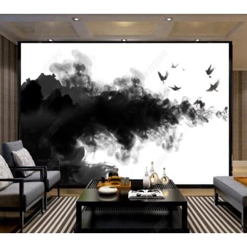 Papel de parede ink painting artistic conception landscape 3d wallpaper mural,iving room tv wall bedroom wall papers home decor