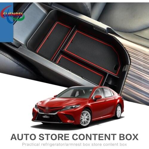 For Toyota Camry 2018 Right Rudder Modified Central Armrest Box Storage Storage Box Decoration Car Accessories