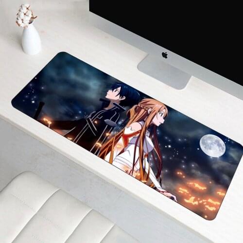 SIANCS XL Large 70x30cm Mouse pad Anime Sword Art Online Anti-slip mousepad For Speed PC desk padmouse accessories Rubber mat