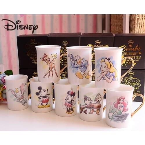 Disney Mugs, Mermaid Alice Mickey Mugs, Home Creative Bone Ceramic Mugs, Heatproof Coffee Mugs Gift Mugs Milk Mugs