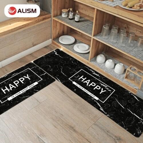 PVC Kitchen Mat Carpet Leather Oilproof Waterproof Floor Mat Carpet Door Mat Large Floor Carpets Bedroom Rugs Tatami Tapete