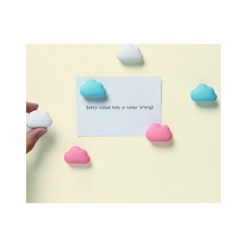 Cute Qualy Cloud Magnet Refrigerator Sticker Whiteboard Message Magnetic Sticker Fridge Magnet Interesting Creative Children Toy