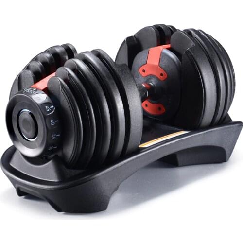 Mens Gym Dumbbell Automatic Quick Adjustable Dumbbell 24kg 52.5 Lbs