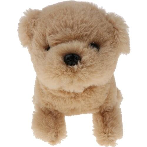 Soft Electronic Puppy Interactive Plush Dog Walking Barking Pet Toy Yellow