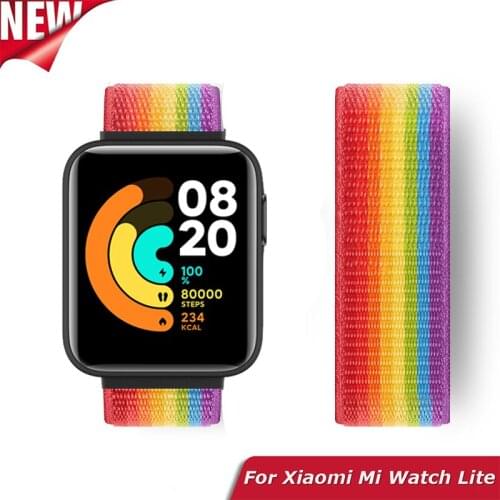 Nylon Bracelets For Xiaomi Mi Watch Lite Case Metal Protector Case Frame Strap For Xiaomi Mi Watch Lite Bumper Correa Band