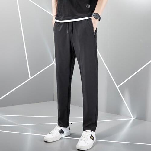 Xiaomi Youpin poocan new breathable and quick drying sports pants summer ice silk anti wrinkle elastic lightweight casual pants